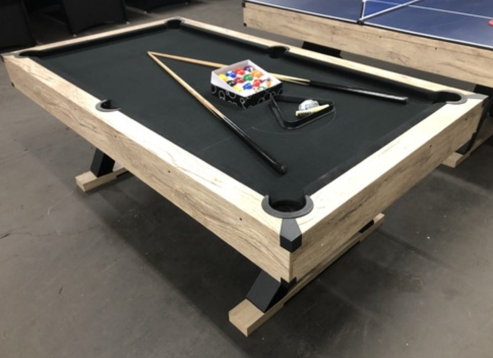7 foot Pool table with matching dining top and Table tennis top