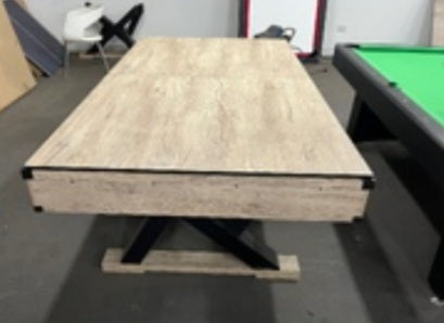 7 foot Pool table with matching dining top and Table tennis top
