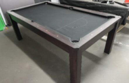 7 foot Deluxe design pool table with matching dining top and table tennis top