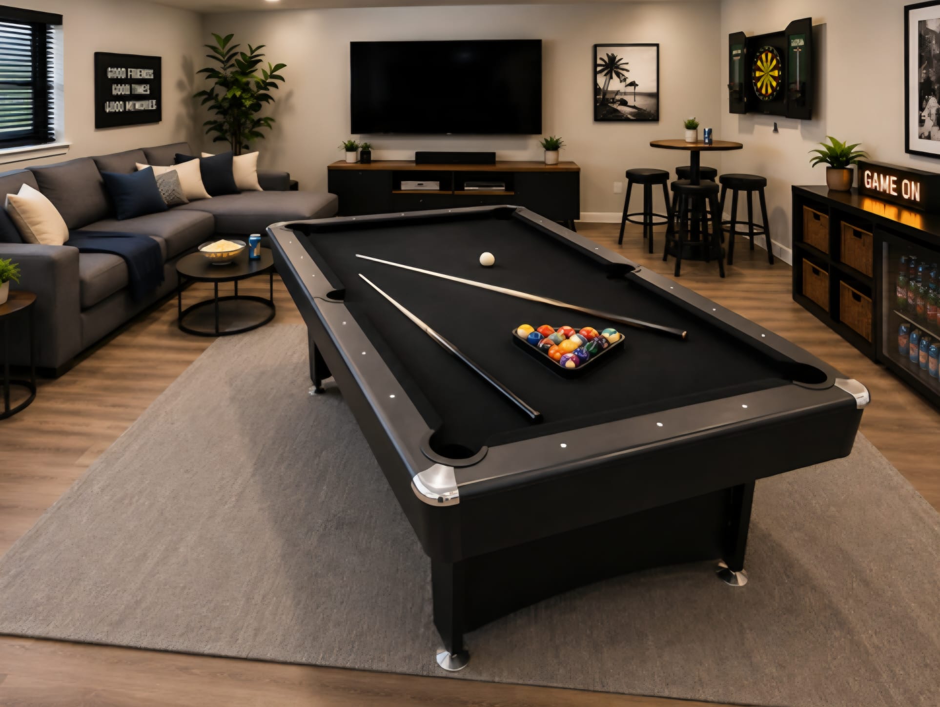 7ft 3-in-1 Pool, Dining & Table Tennis Table