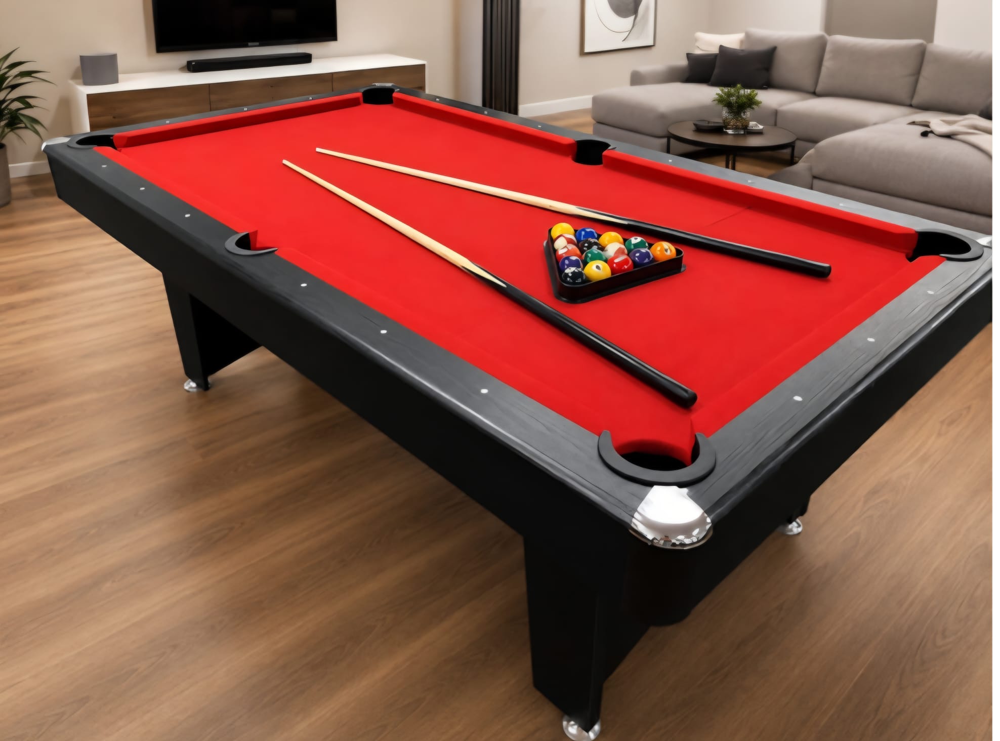 7ft 3-in-1 Pool, Dining & Table Tennis Table