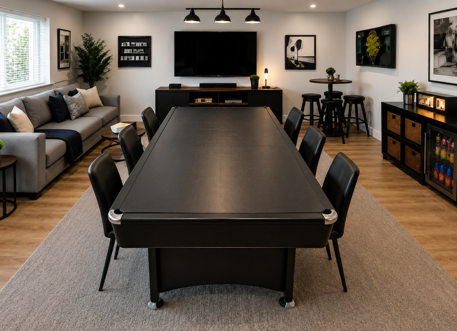 7ft 3-in-1 Pool, Dining & Table Tennis Table