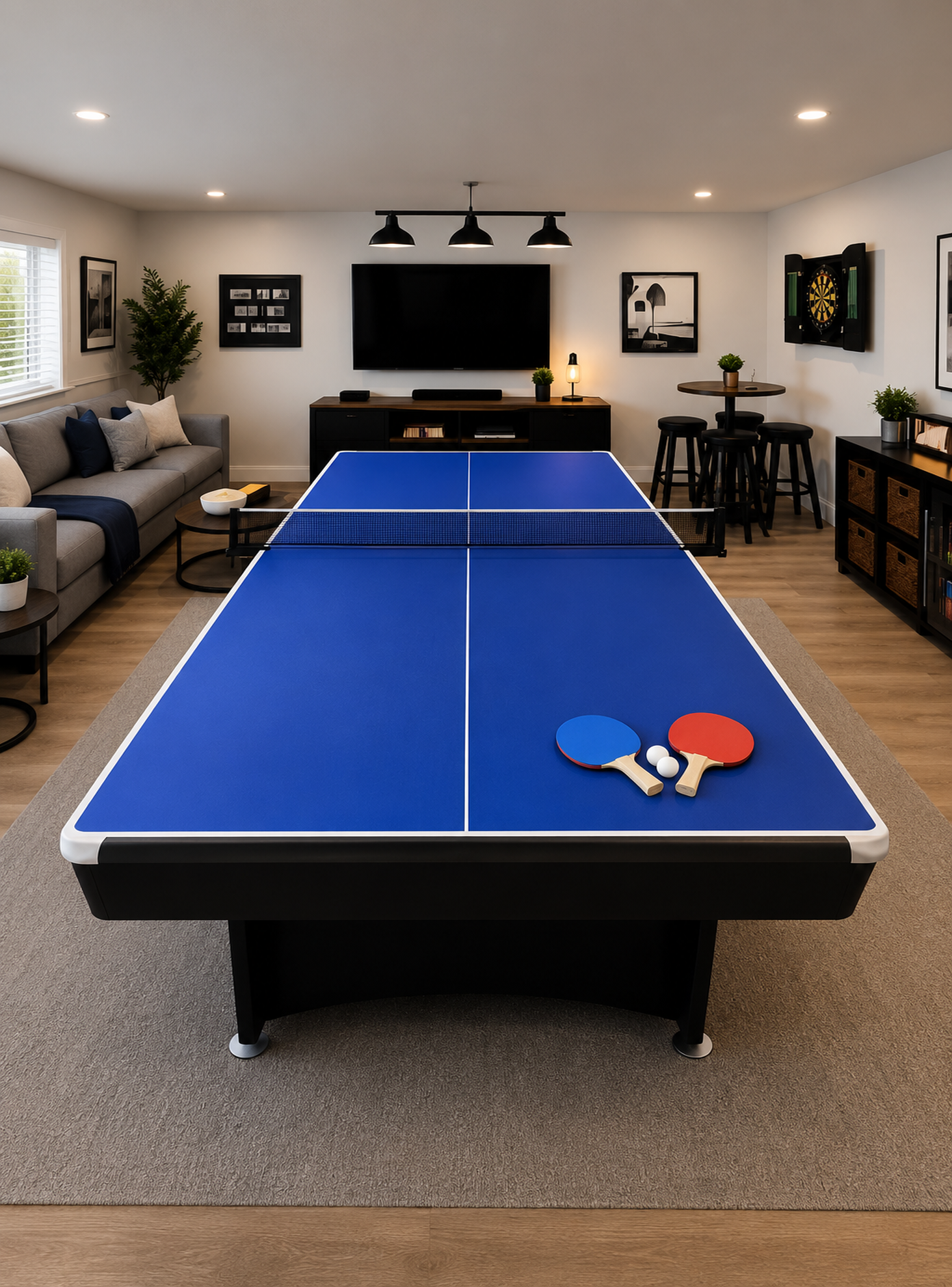 7ft 3-in-1 Pool, Dining & Table Tennis Table