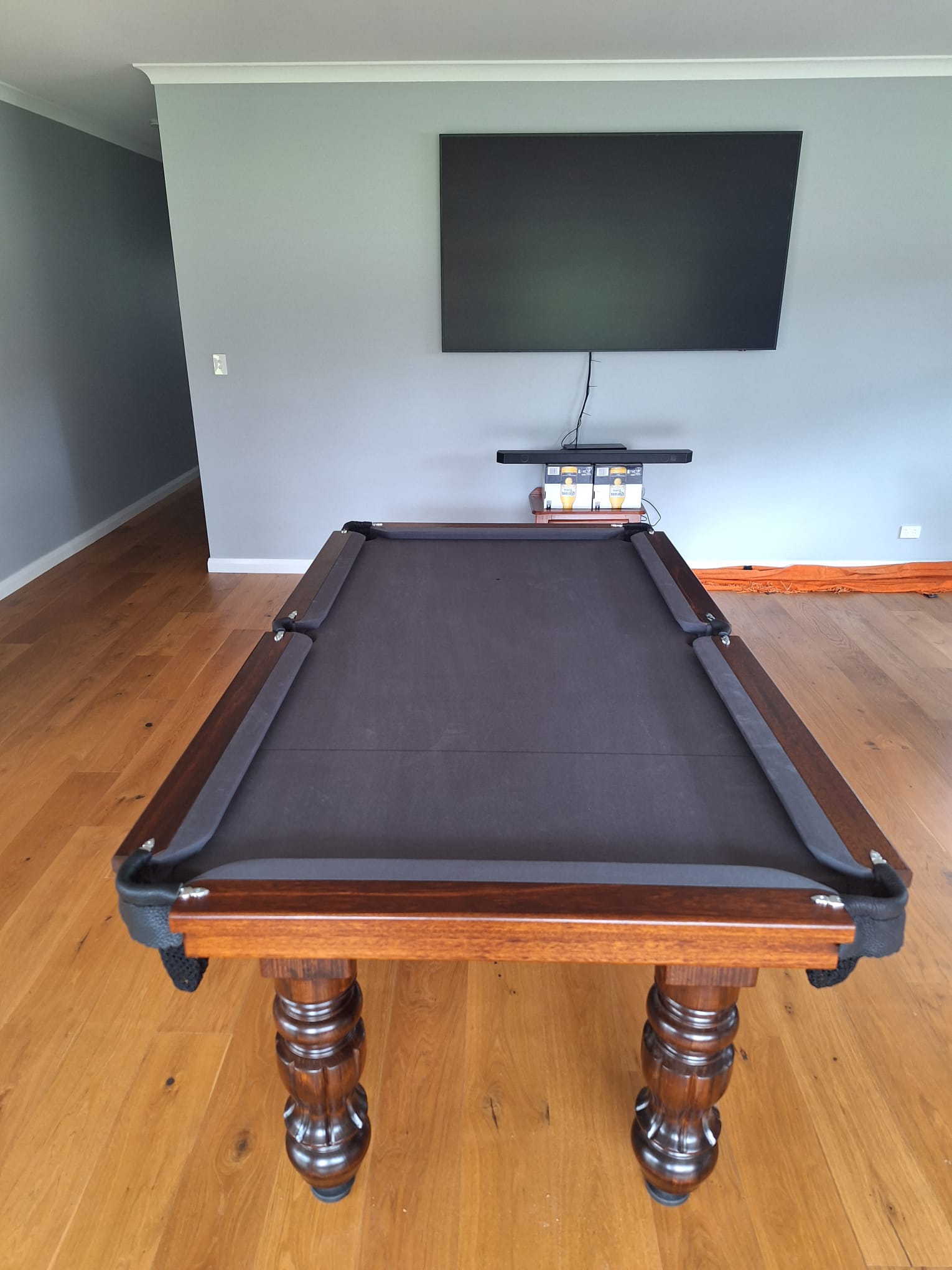 7 foot slate based Traditional turned legs , Tasmanian oak timber , 6811 English tournament felt